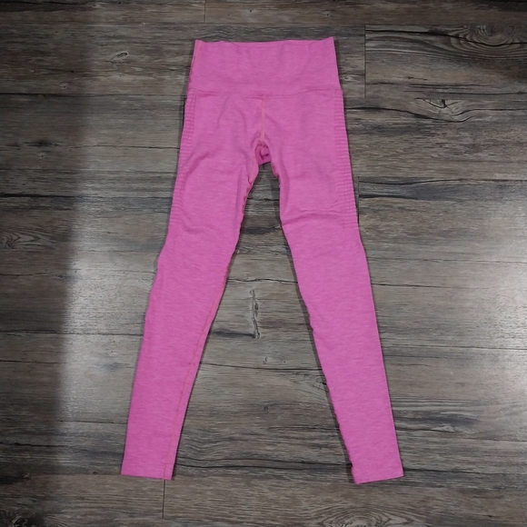 Alphalete Pink Stretch Leggings Size Small Womens Activewear Leggings - Picture 4 of 9